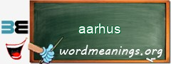 WordMeaning blackboard for aarhus